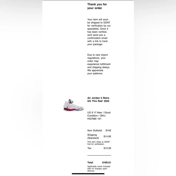 Air Jordan 5 Retro Fire Red 2025 - Picture 4 of 5